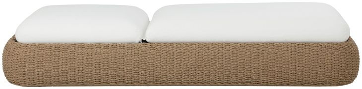 Barcelona Stinson White Performance Fabric 84" Chaise Lounger