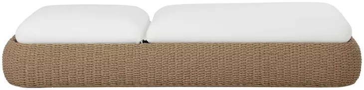 Madrid Stinson White Performance Fabric 84" Chaise Lounger