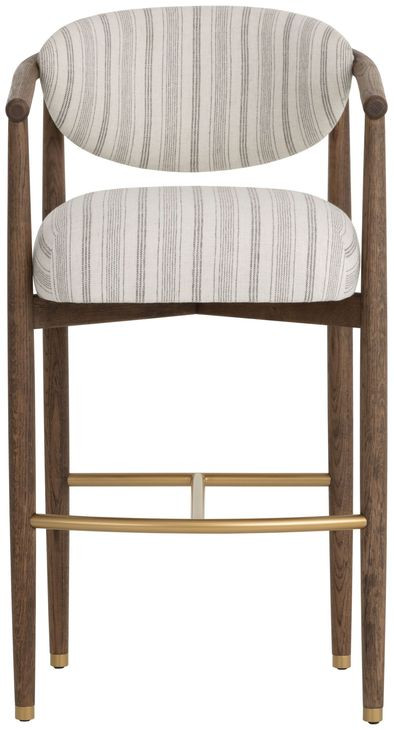 Freya Gifford Script Upholstered Barstool