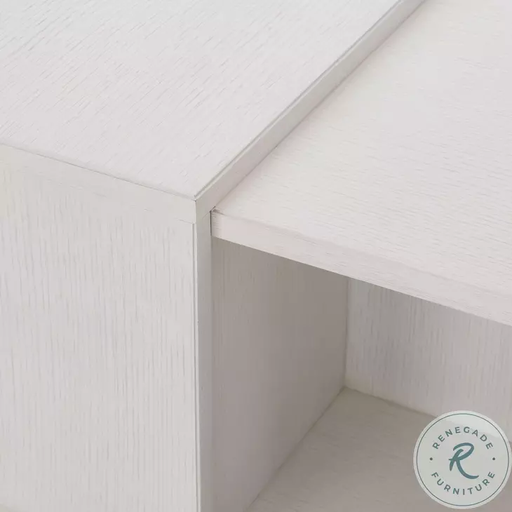 Arnette Linear White Cocktail Table