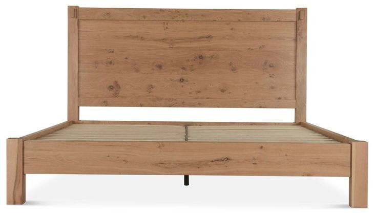 Alpine Distressed Oak Queen Platform Bed