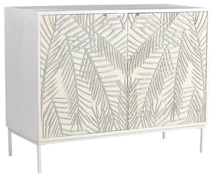 Isla Coastal White 2 Door Bar Cabinet