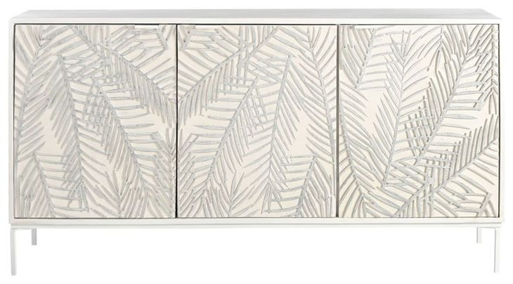 Isla Coastal White 3 Door Sideboard