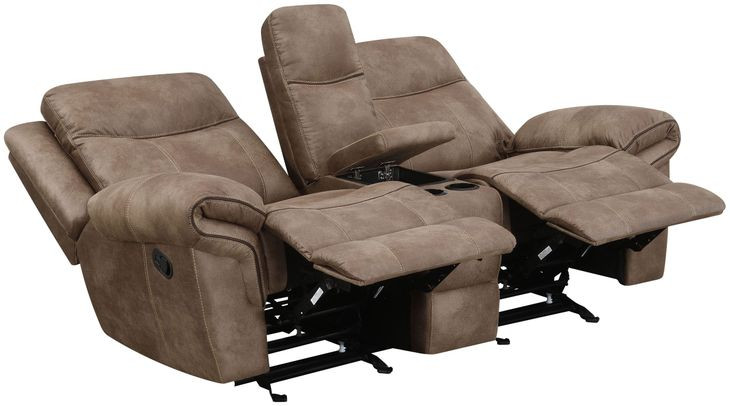 Nashville Brown 88" Manual Reclining Living Room Set