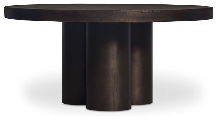 Logan Black Outdoor Round Coffee Table