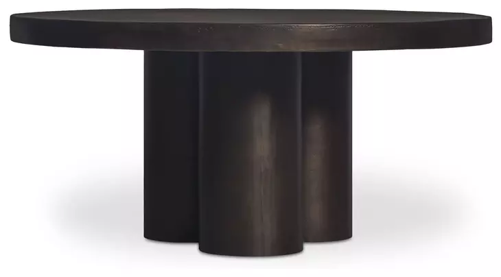 Logan Black Outdoor Round Coffee Table