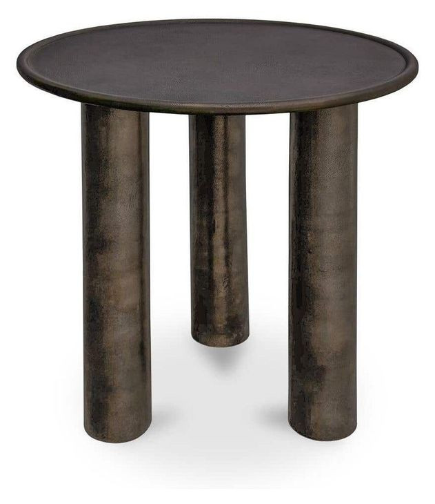 Deacon Deep Bronze Outdoor Round Side Table