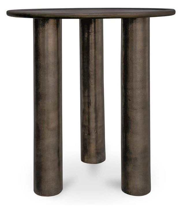 Deacon Deep Bronze Outdoor Round Side Table