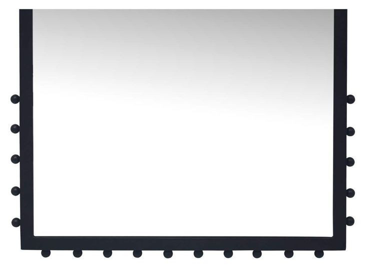 Figaro Black Rectangular Floor Mirror