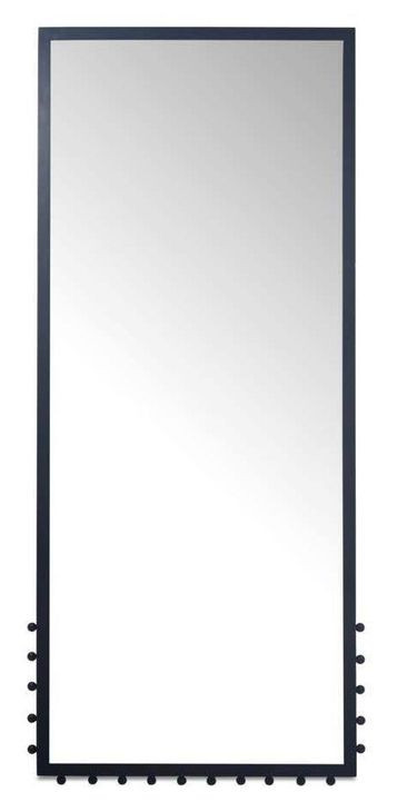 Figaro Black Rectangular Floor Mirror