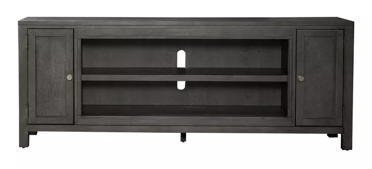 Living Room Console Gray 78" TV Stand with Fireplace Console
