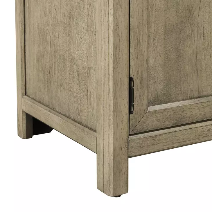 Living Room Console Brown 82" TV Stand with Fireplace