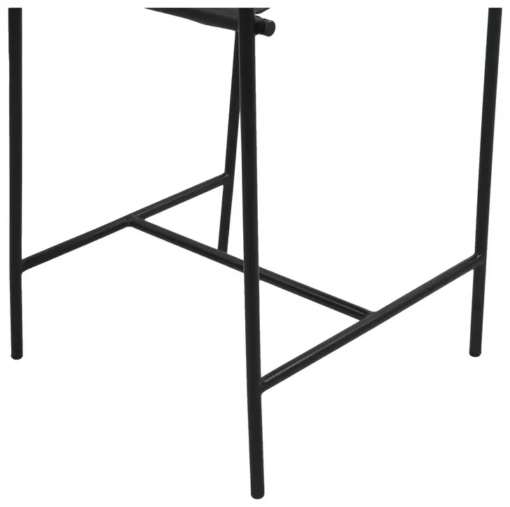 Sutton Black Leather Upholstered Counter Height Chair