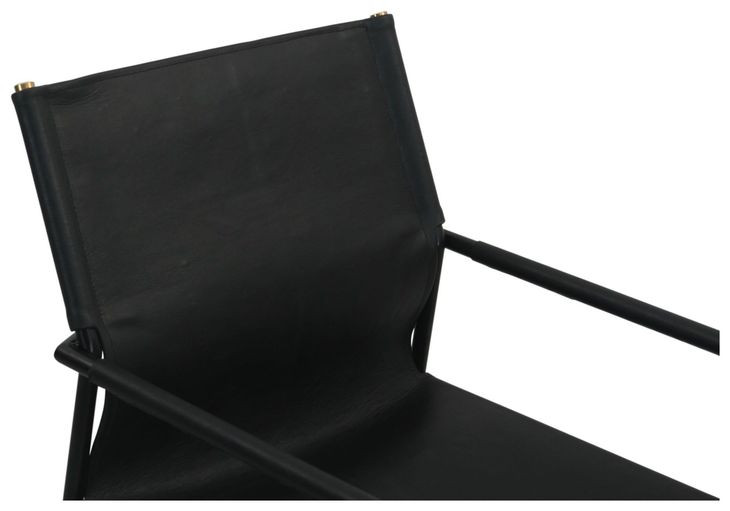 Sutton Black Leather Upholstered Arm Chair