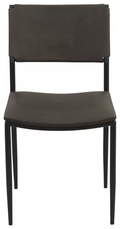 Sutton Olive Green Leather Upholstered Dining Chair Set of 2