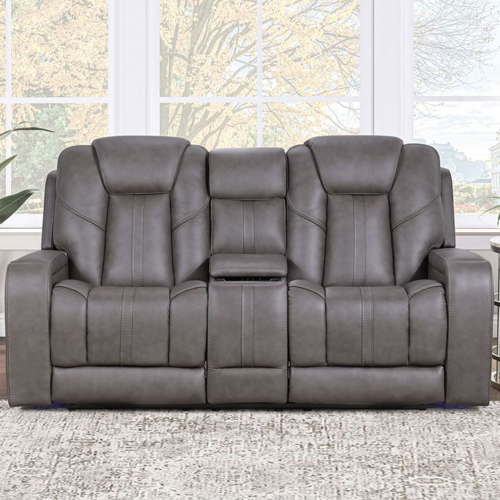 Daniel Gray 77" Triple Power Reclining Loveseat with USB Charging