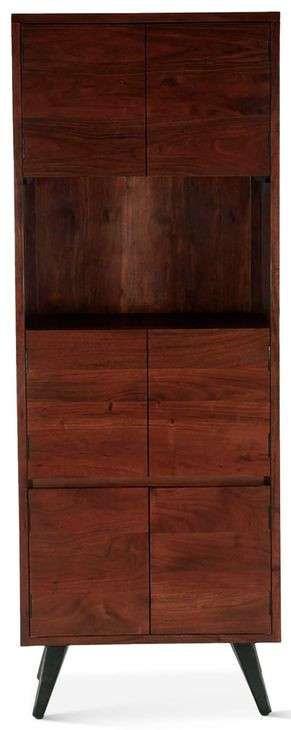 Knoxville Walnut 6 Door Bar Cabinet