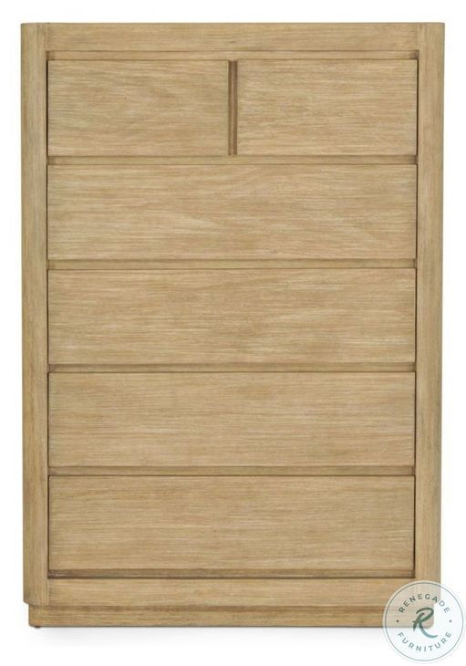 Oakridge Stylish Weathered Tan Natural 6 Drawer Chest