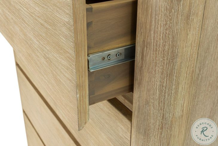 Oakridge Stylish Weathered Tan Natural 6 Drawer Chest