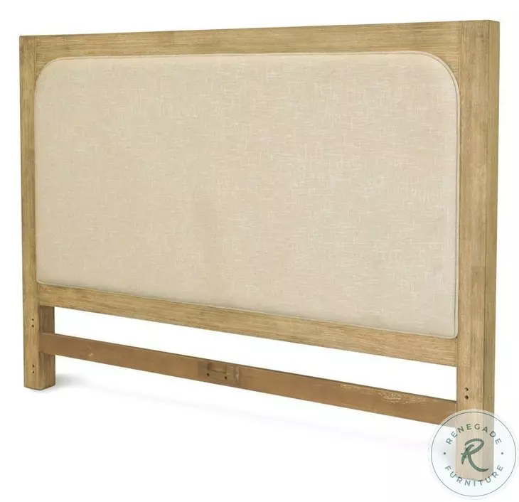 Oakridge Weathered Natural Queen Upholstered Headboard