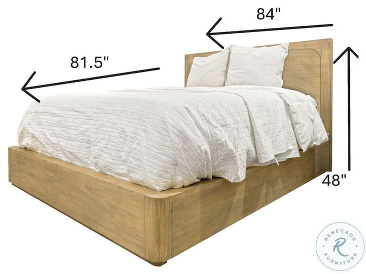 Oakridge Weathered Natural King Platform Bed