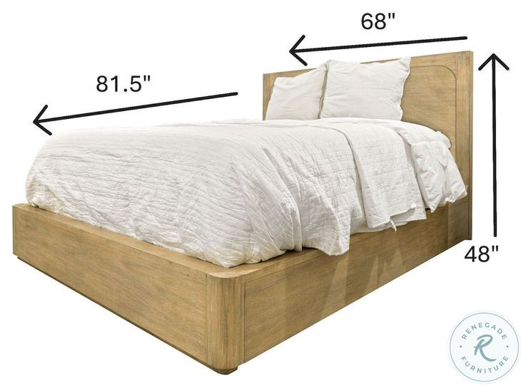 Oakridge Weathered Natural Queen Platform Bed