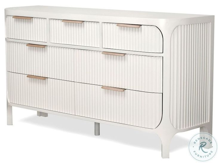 Harbor Point Reed Timeless Clean White 7 Drawer Dresser