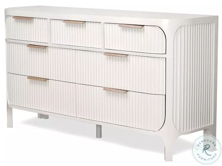 Harbor Point Reed Timeless Clean White 7 Drawer Dresser