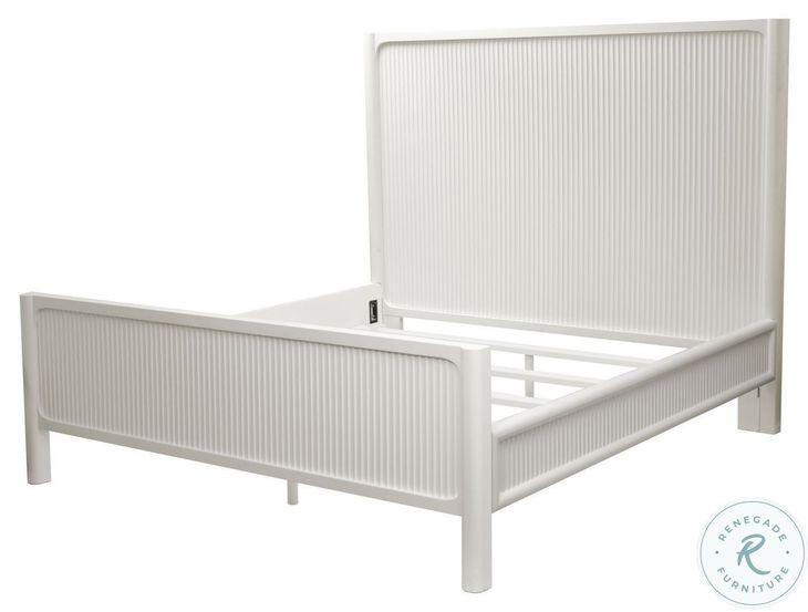 Harbor Point Reed White Queen Panel Bed