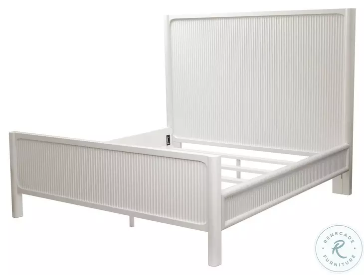 Harbor Point Reed White King Panel Bed
