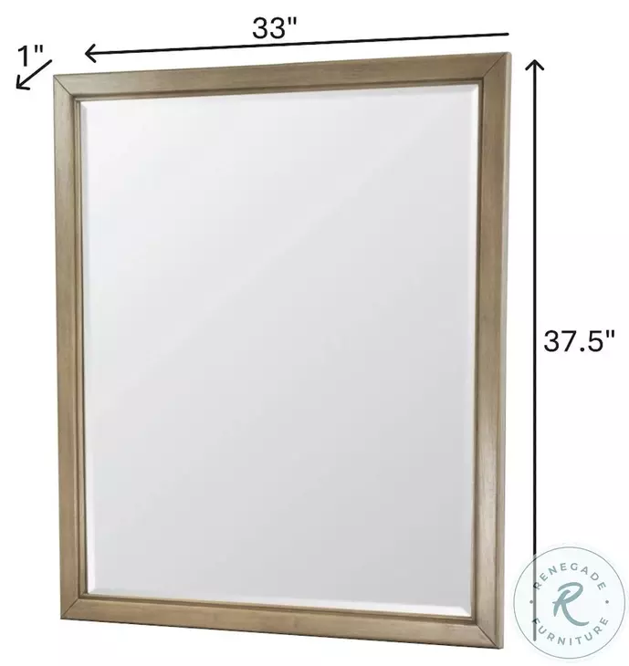 Vista Verde Muted Earth Tones and Clay Rectangular Dresser Mirror