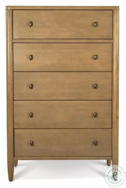 Maplewood Warm Maple 5 Drawer Chest