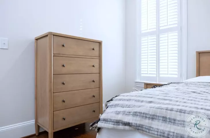 Maplewood Warm Maple 5 Drawer Chest
