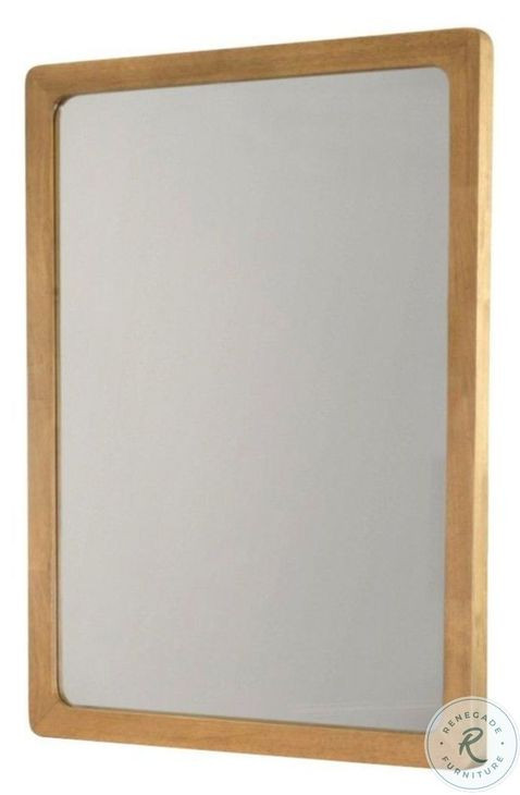 Maplewood Warm Maple Rectangular Dresser Mirror