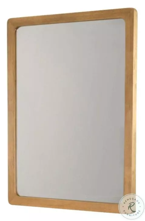 Maplewood Warm Maple Rectangular Dresser Mirror
