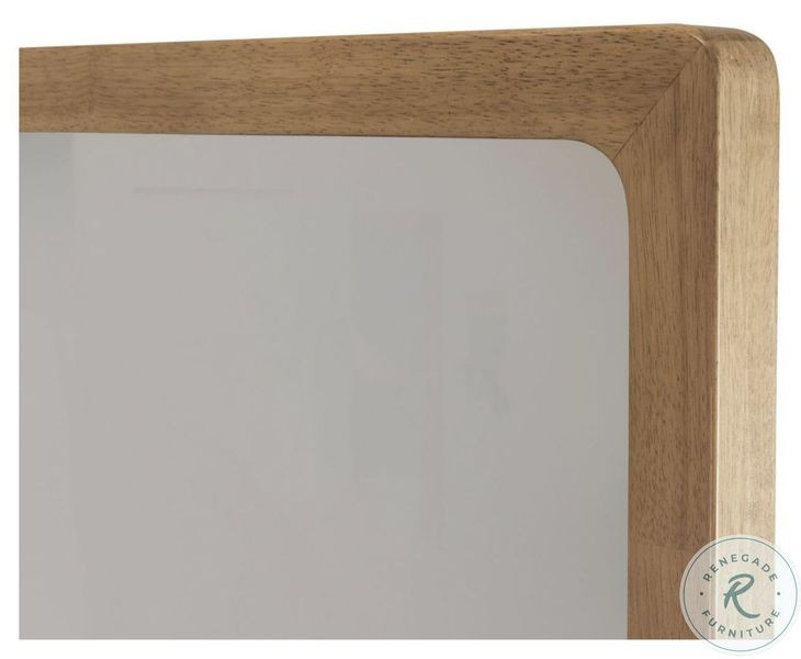 Maplewood Warm Maple Rectangular Dresser Mirror