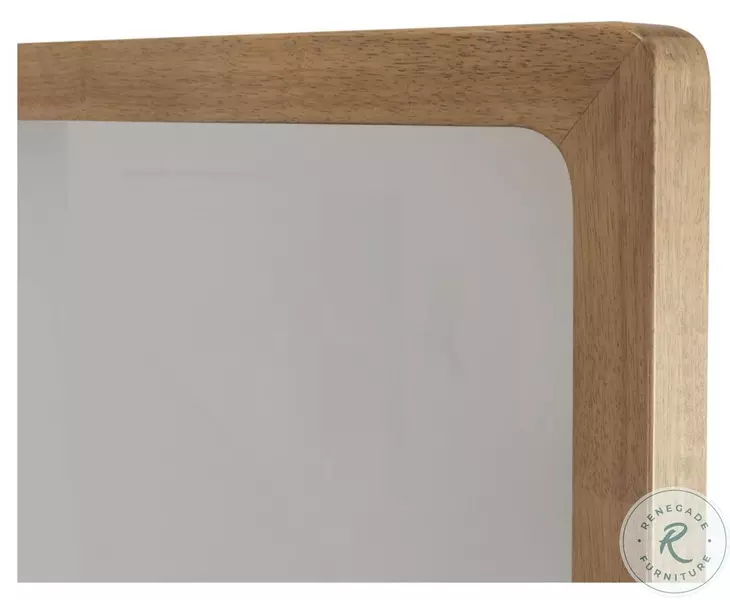 Maplewood Warm Maple Rectangular Dresser Mirror