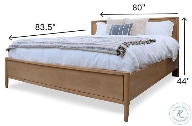 Maplewood Warm Maple King Low Profile Platform Bed