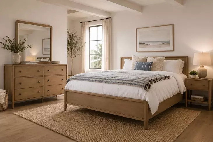Maplewood Warm Maple Bedroom Set