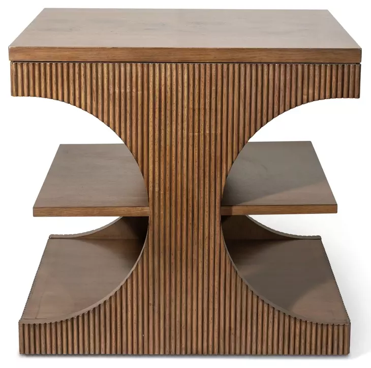Manhattan Valley Vintage Chestnut Rectangular End Table
