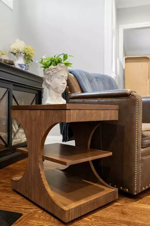 Manhattan Valley Vintage Chestnut Rectangular End Table