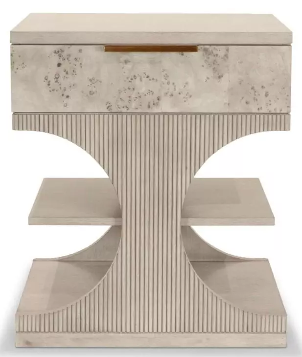 Manhattan Valley Dusty Rose 1 Drawer Nightstand