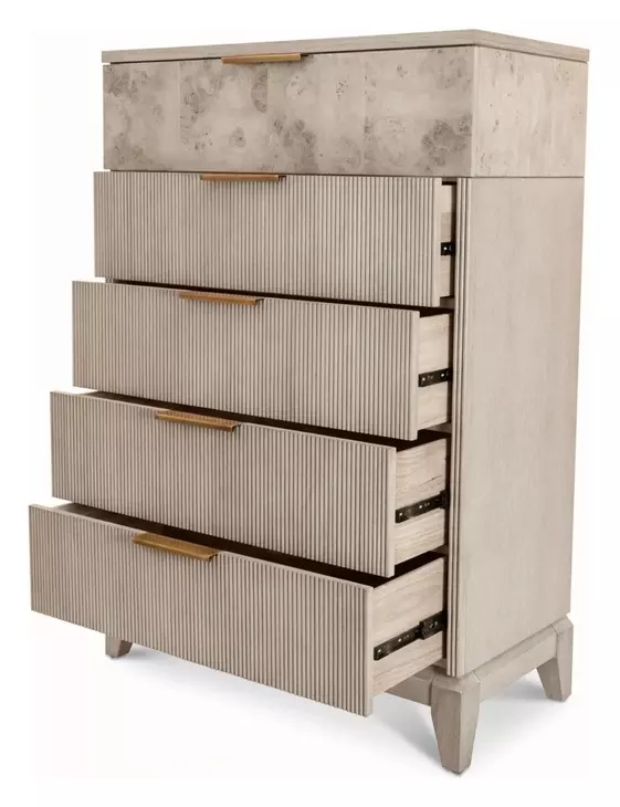Manhattan Valley Dusty Rose Panel Bedroom Set