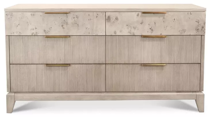 Manhattan Valley Dusty Rose 6 Drawer Dresser
