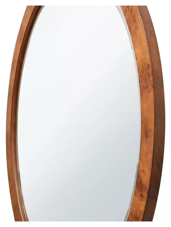Manhattan Valley Vintage Chestnut Round Wall Mirror