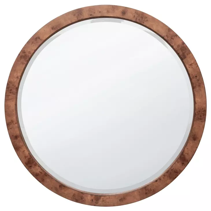Manhattan Valley Vintage Chestnut Round Wall Mirror
