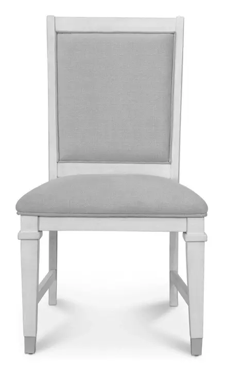 Point Breeze Gray Performance Fabric Upholstered Side Chair Set of 2