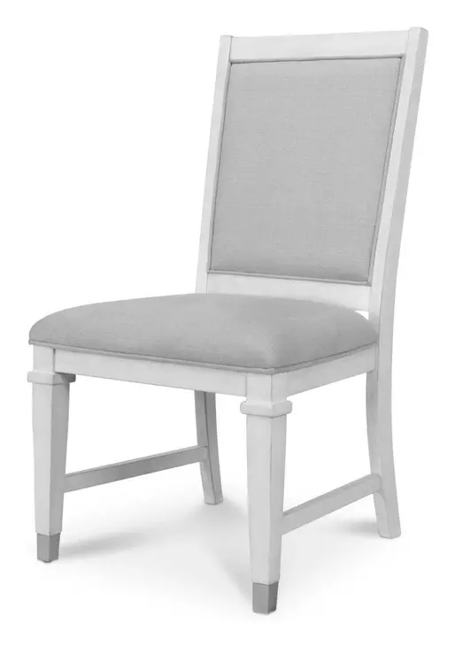 Point Breeze Gray Performance Fabric Upholstered Side Chair Set of 2