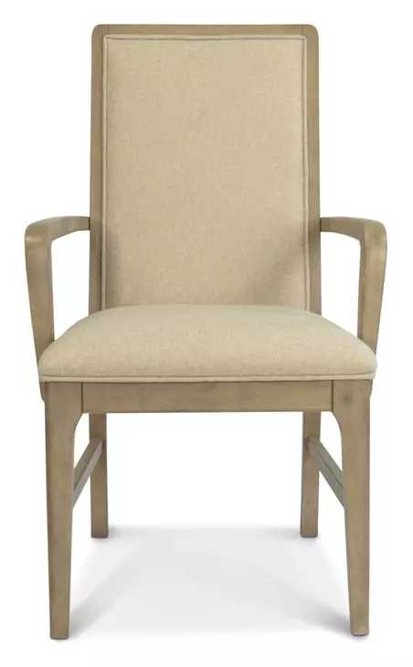 Rio Vista Gray Performance Fabric Upholstered Arm Chair Set of 2