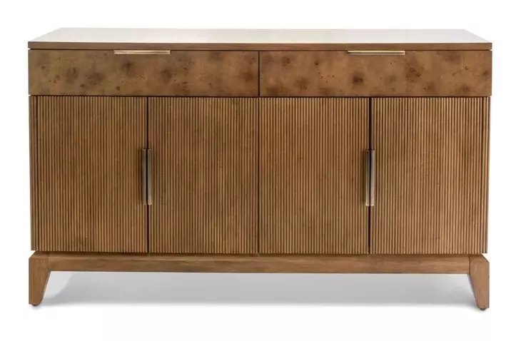 Manhattan Valley Vintage Chestnut 4 Door Credenza